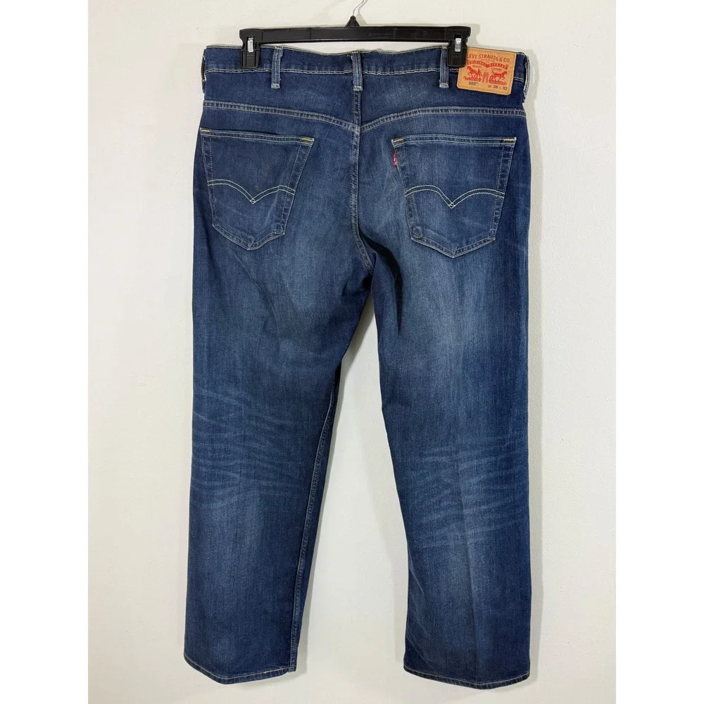 Levi's 569 Y2K Loose Straight Jeans Men W38 L32 Dark Wash Relaxed 2010